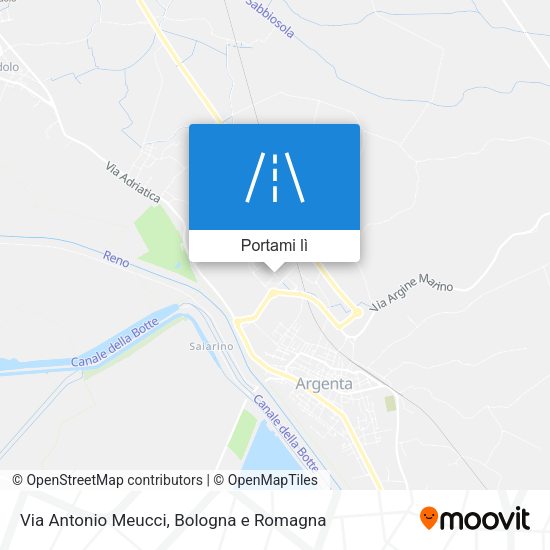 Mappa Via Antonio Meucci