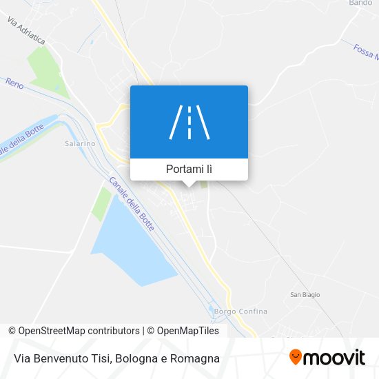 Mappa Via Benvenuto Tisi