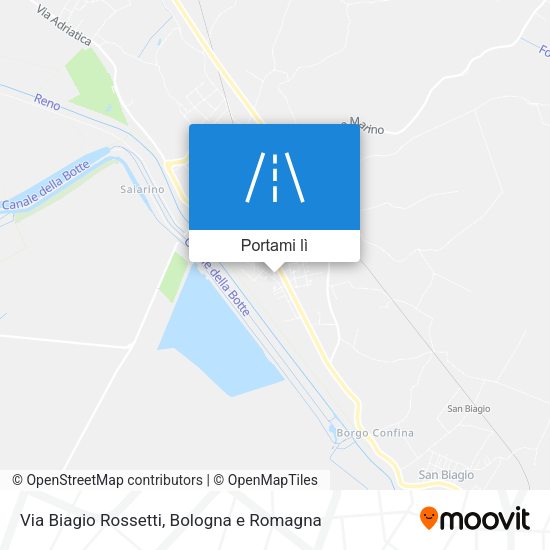 Mappa Via Biagio Rossetti