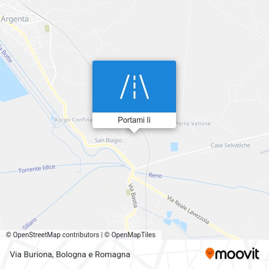 Mappa Via Buriona