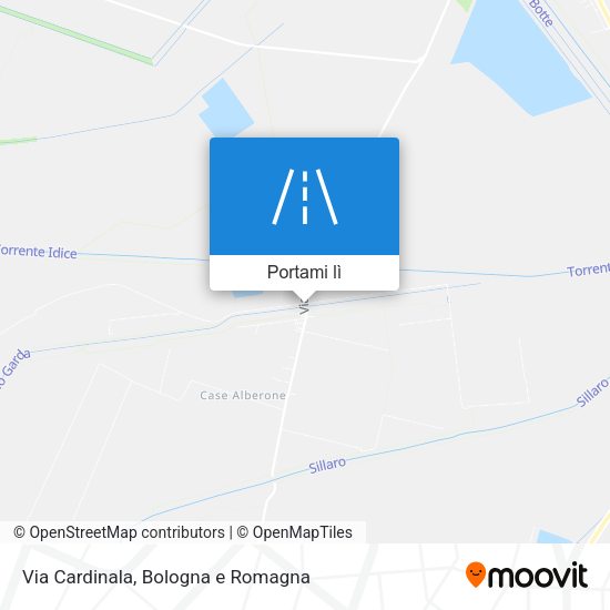 Mappa Via Cardinala