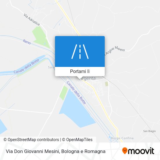 Mappa Via Don Giovanni Mesini