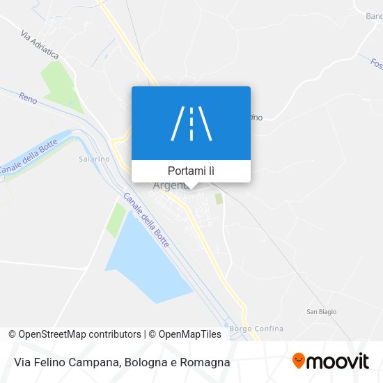 Mappa Via Felino Campana