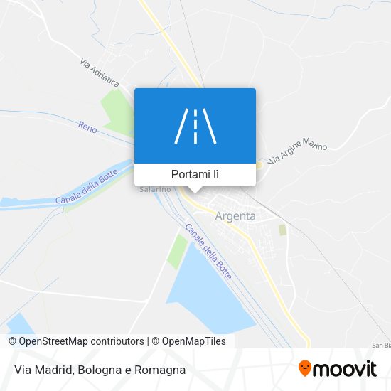 Mappa Via Madrid