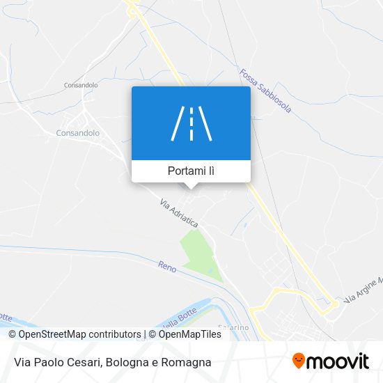 Mappa Via Paolo Cesari