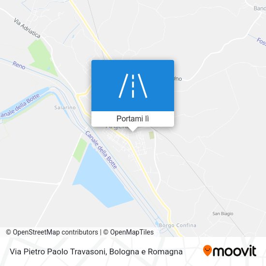 Mappa Via Pietro Paolo Travasoni