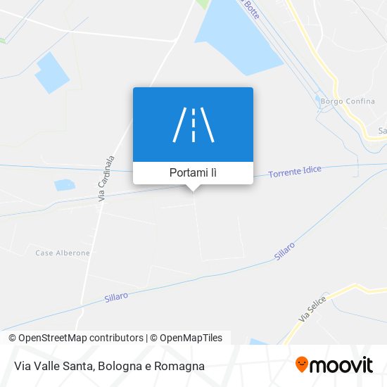 Mappa Via Valle Santa