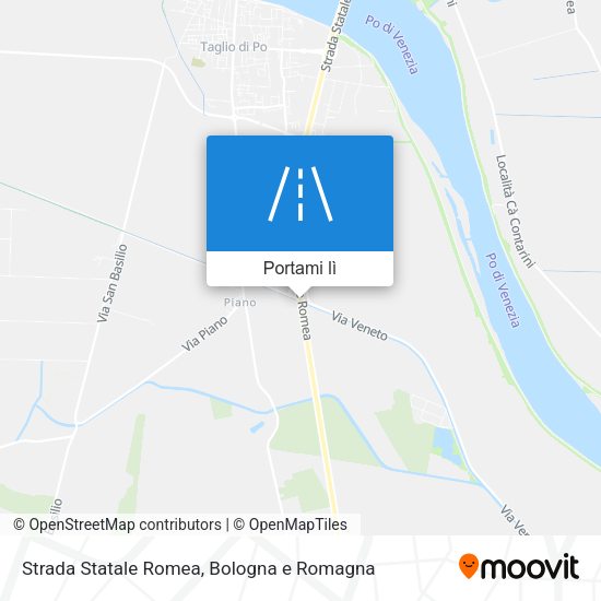 Mappa Strada Statale Romea