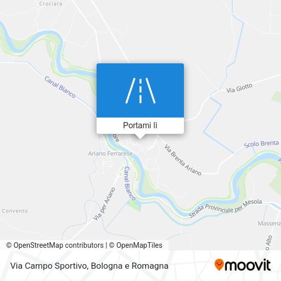 Mappa Via Campo Sportivo