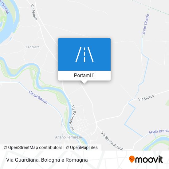 Mappa Via Guardiana