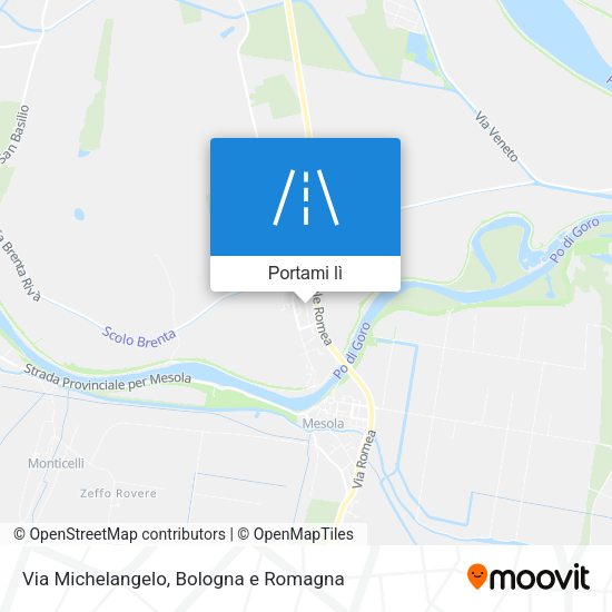 Mappa Via Michelangelo