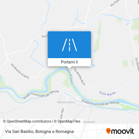 Mappa Via San Basilio
