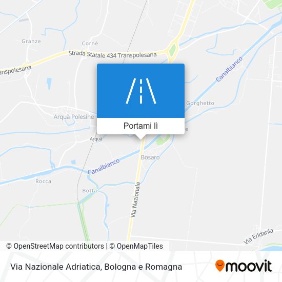 Mappa Via Nazionale Adriatica