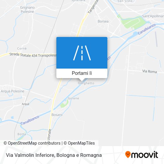 Mappa Via Valmolin Inferiore