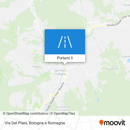 Mappa Via Del Piani