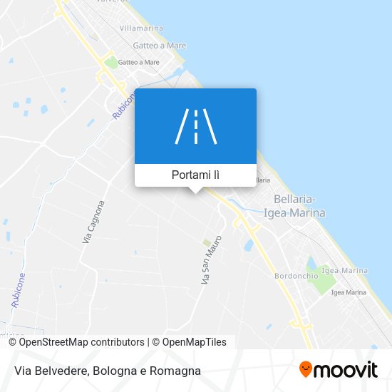Mappa Via Belvedere