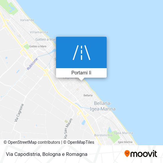 Mappa Via Capodistria