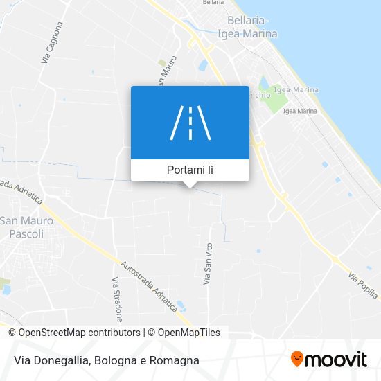 Mappa Via Donegallia