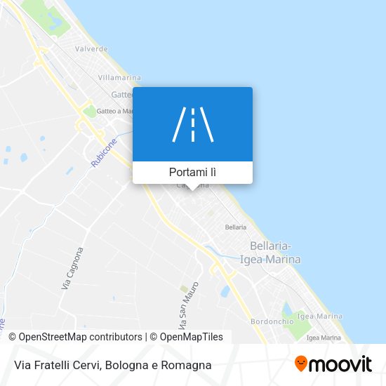 Mappa Via Fratelli Cervi
