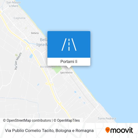Mappa Via Publio Cornelio Tacito