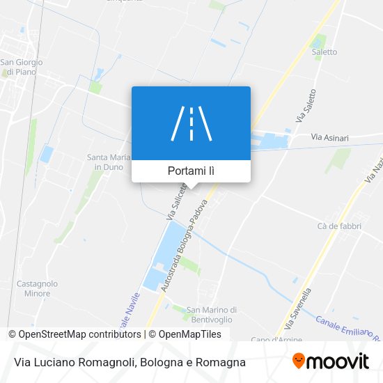 Mappa Via Luciano Romagnoli