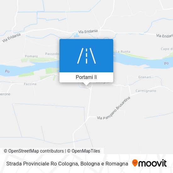 Mappa Strada Provinciale Ro Cologna