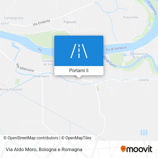 Mappa Via Aldo Moro