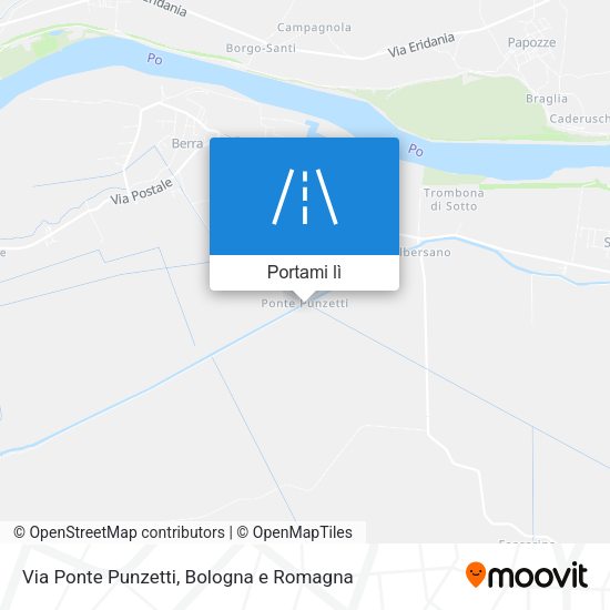 Mappa Via Ponte Punzetti