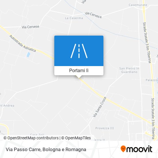 Mappa Via Passo Carre