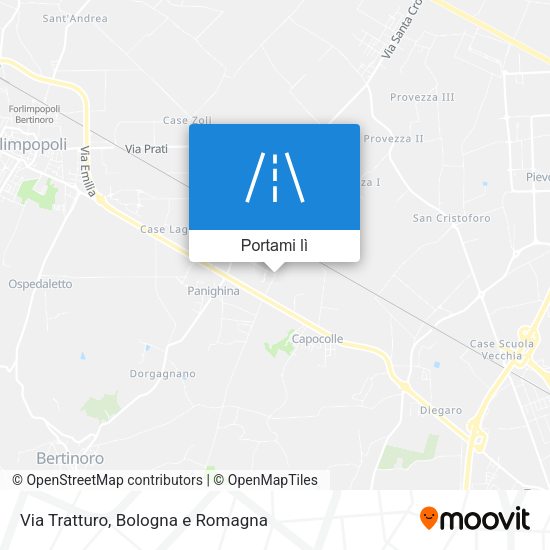 Mappa Via Tratturo