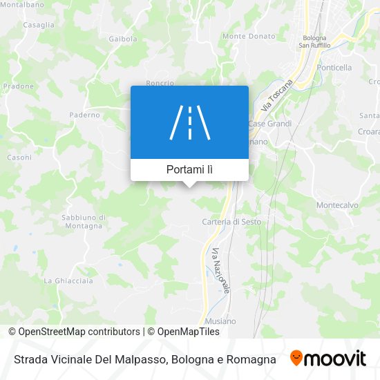 Mappa Strada Vicinale Del Malpasso