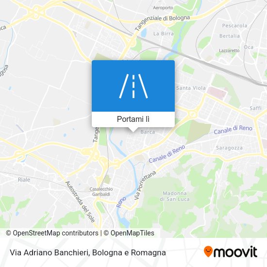 Mappa Via Adriano Banchieri
