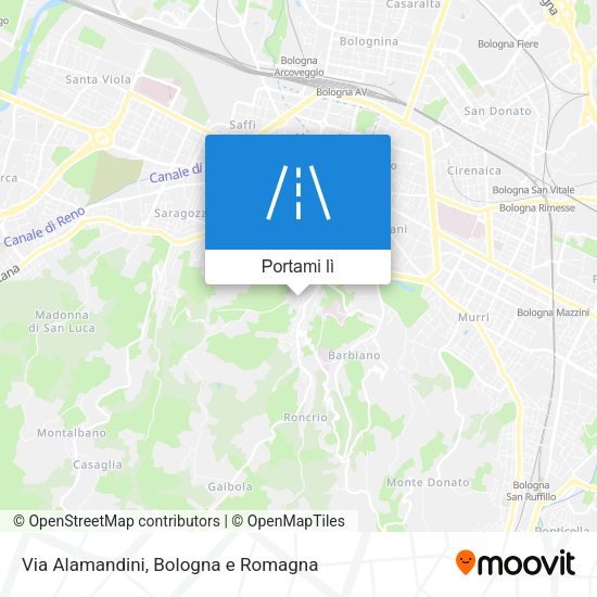 Mappa Via Alamandini