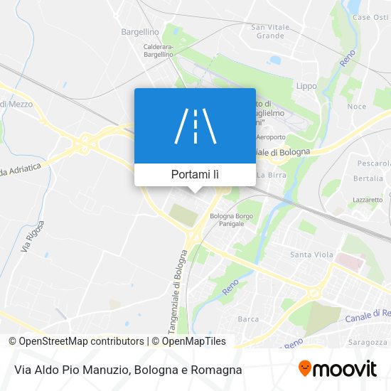 Mappa Via Aldo Pio Manuzio