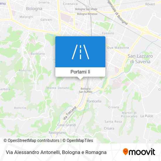 Mappa Via Alessandro Antonelli