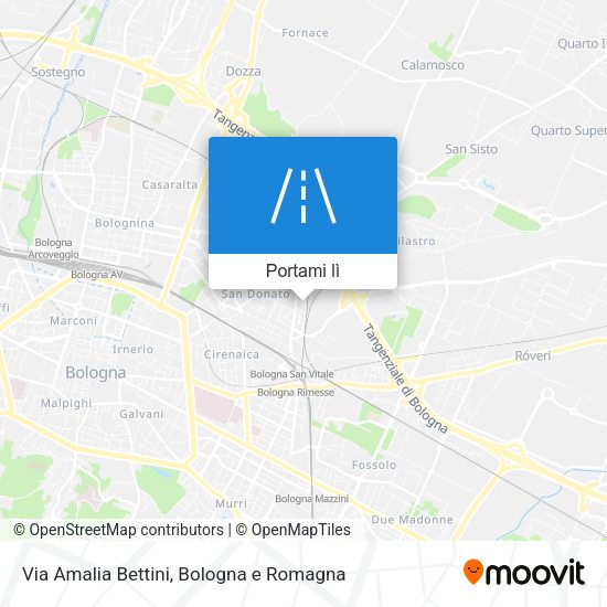 Mappa Via Amalia Bettini