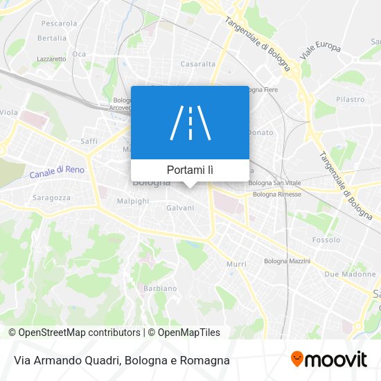 Mappa Via Armando Quadri