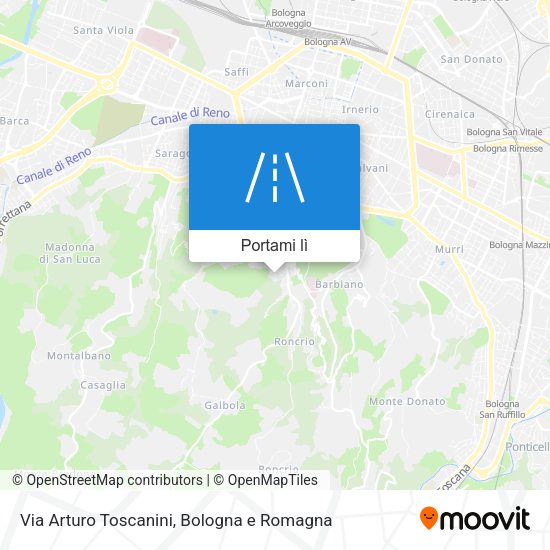 Mappa Via Arturo Toscanini