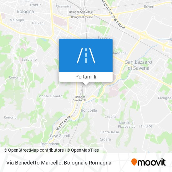 Mappa Via Benedetto Marcello