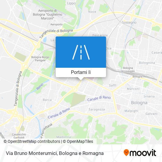 Mappa Via Bruno Monterumici