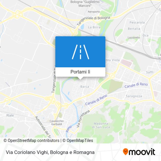 Mappa Via Coriolano Vighi