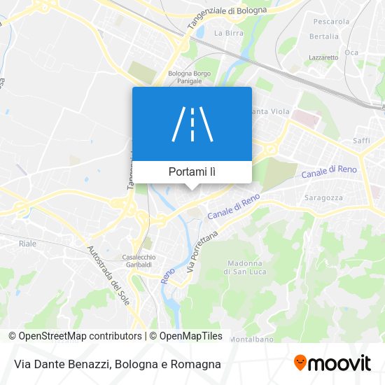 Mappa Via Dante Benazzi