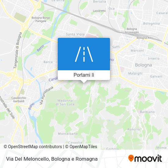 Mappa Via Del Meloncello