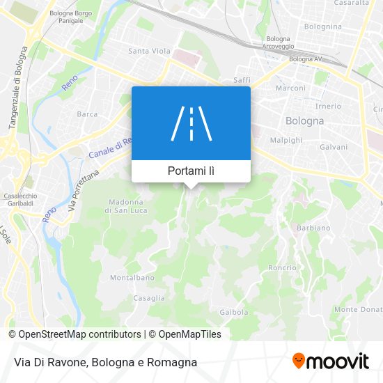 Mappa Via Di Ravone
