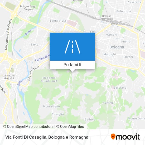 Mappa Via Fonti Di Casaglia