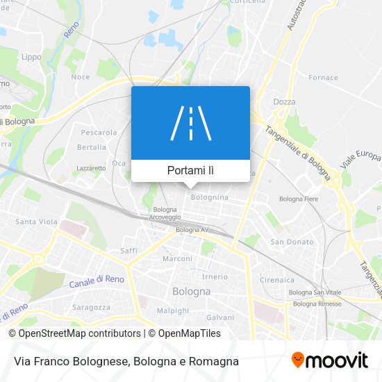 Mappa Via Franco Bolognese