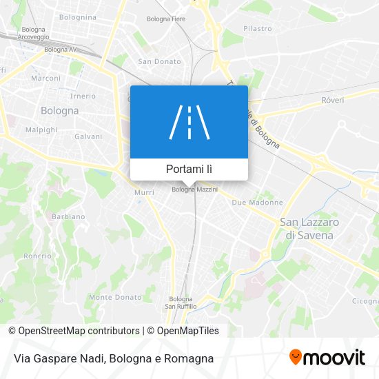 Mappa Via Gaspare Nadi