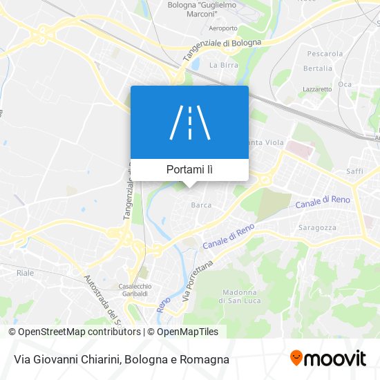 Come arrivare a Via Giovanni Chiarini a Bologna con Bus o Treno