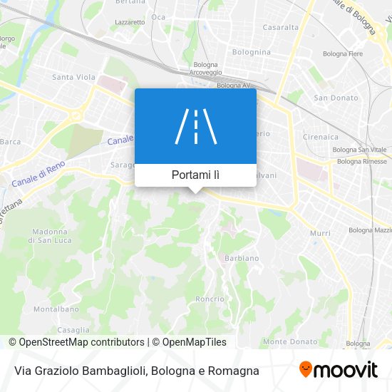 Mappa Via Graziolo Bambaglioli