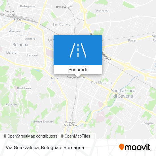 Mappa Via Guazzaloca
